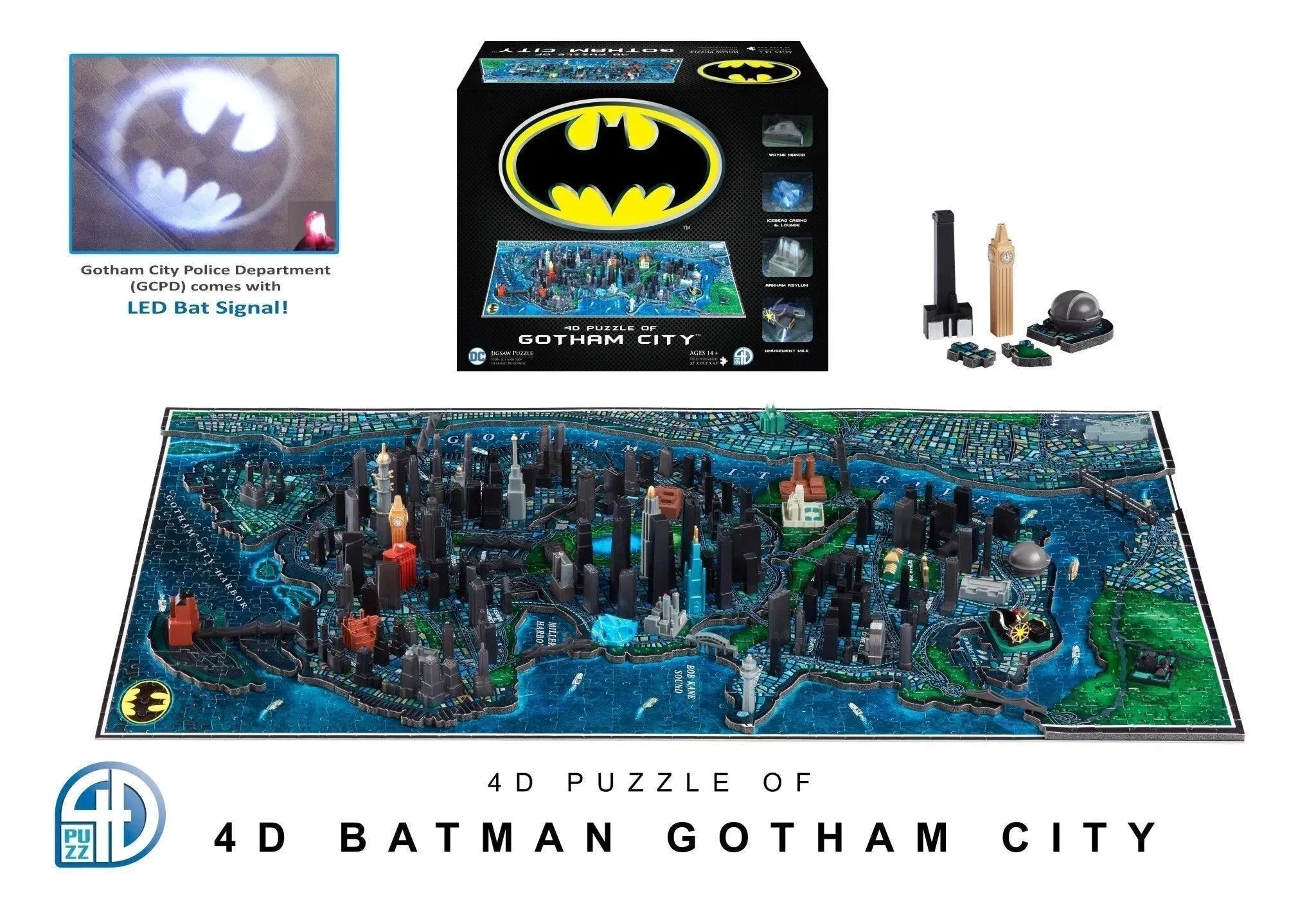 4D Batman Gotham City (1500  brikker)