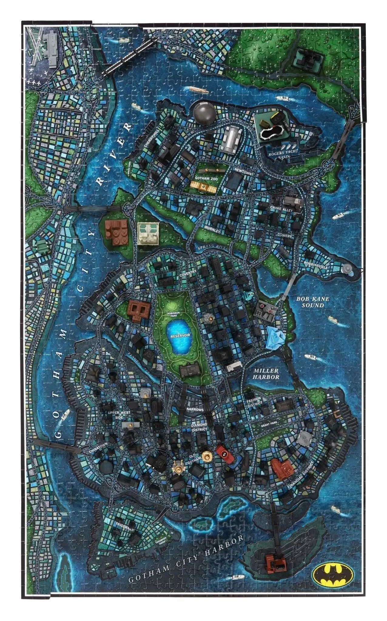 4D Batman Gotham City (1500  brikker)
