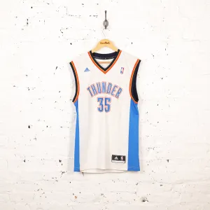 Adidas Thunder Durant Basketball Jersey - White - S