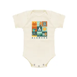 ALAMEDA BLOCKS SHORT SLEEVE ONESIE
