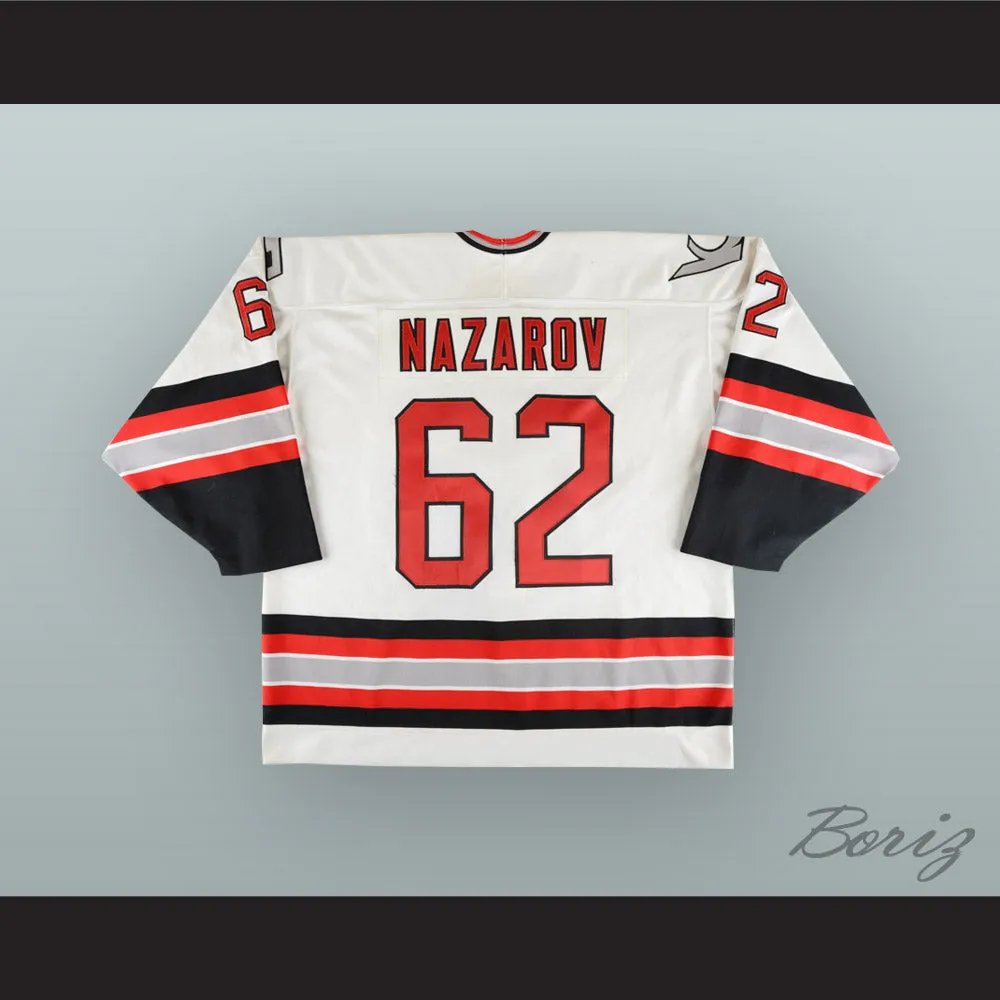 Andrei Nazarov 62 Kansas City Blades White Hockey Jersey