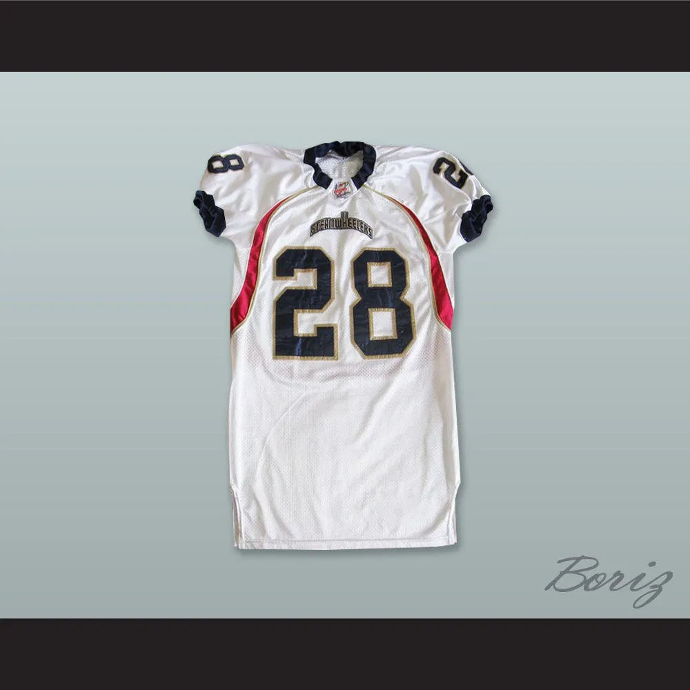 Anthony 28 Quad City Steamwheelers White Football Jersey