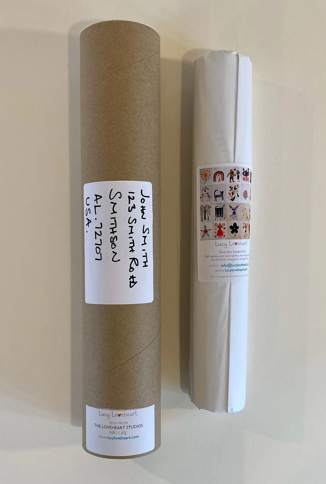Art Prints in a Tube | Shooting Star | Lucy Loveheart