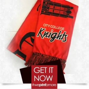BALTIMORE CITY COLLEGE | ORANGE Scarf (DK)