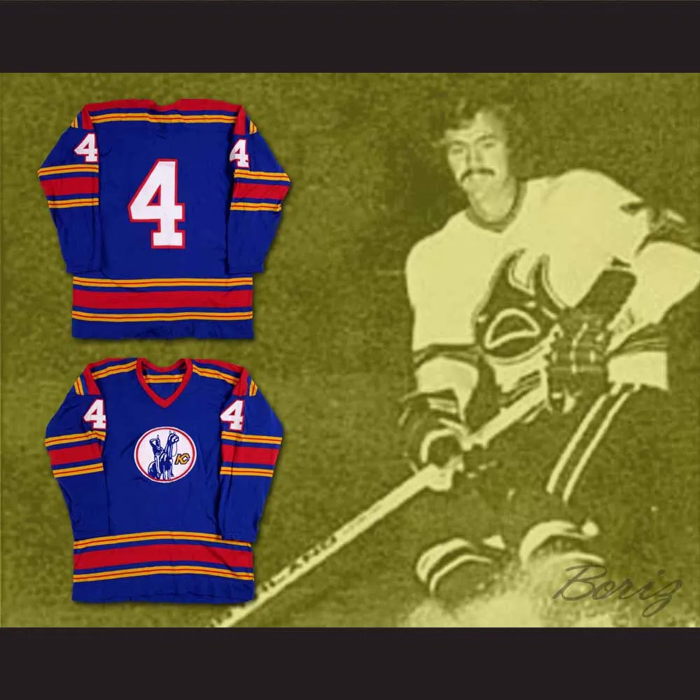 Bart Crashley 4 Kansas City Scouts Hockey Jersey
