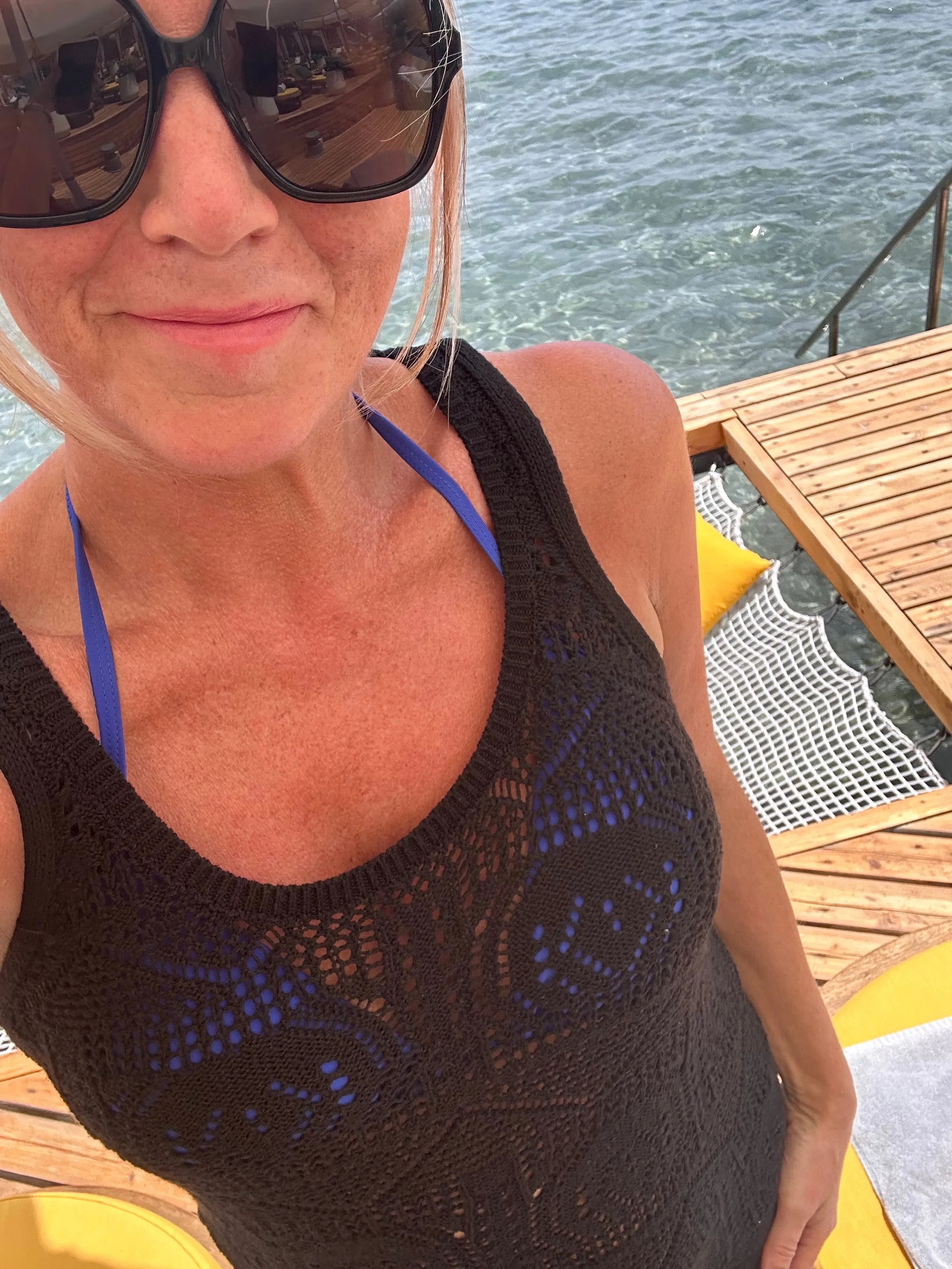 Black Crochet Beach Dress