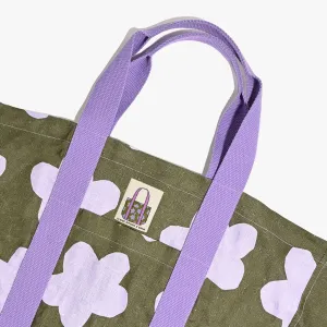 Bold Blooms Fabric - Olive & Lavender Mule Tote Sewing Kit | Claire Ritchie x KATM Mule Tote