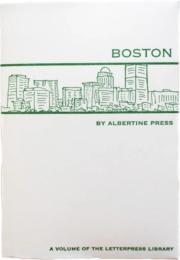 Boston Letterpress Library Note Card Set