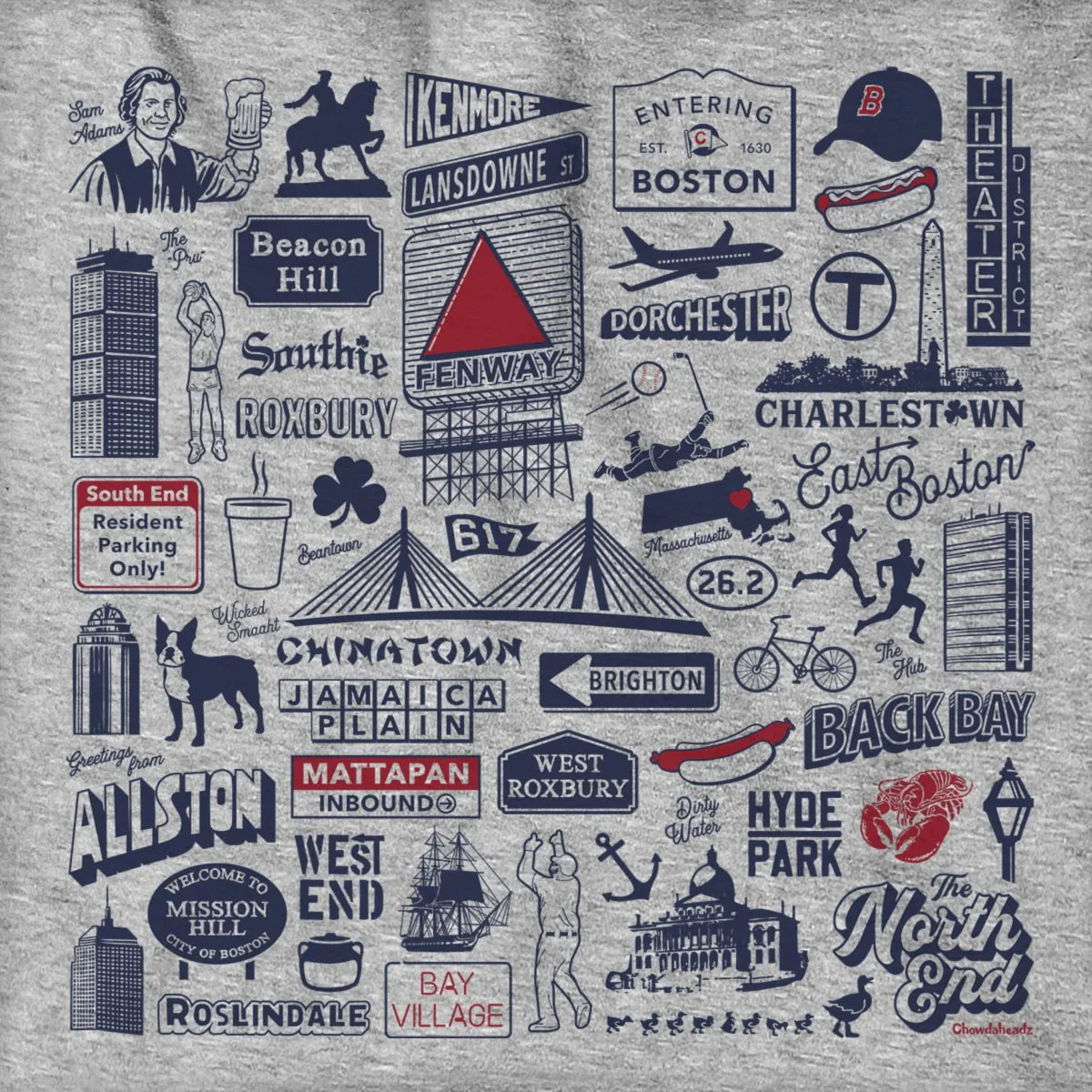 Boston Tourist Attraction Hoodie