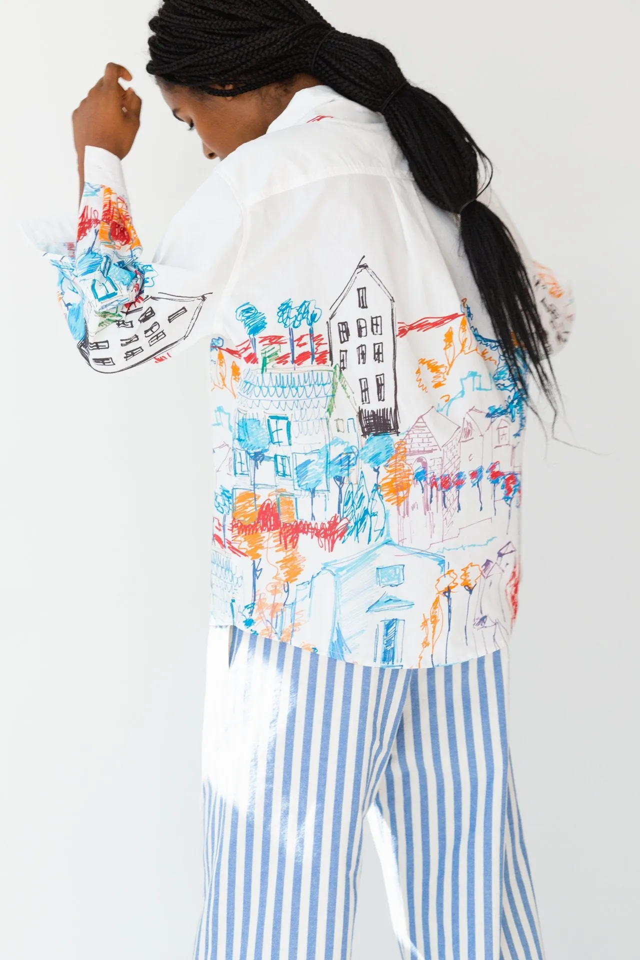 Candice Top, City Print