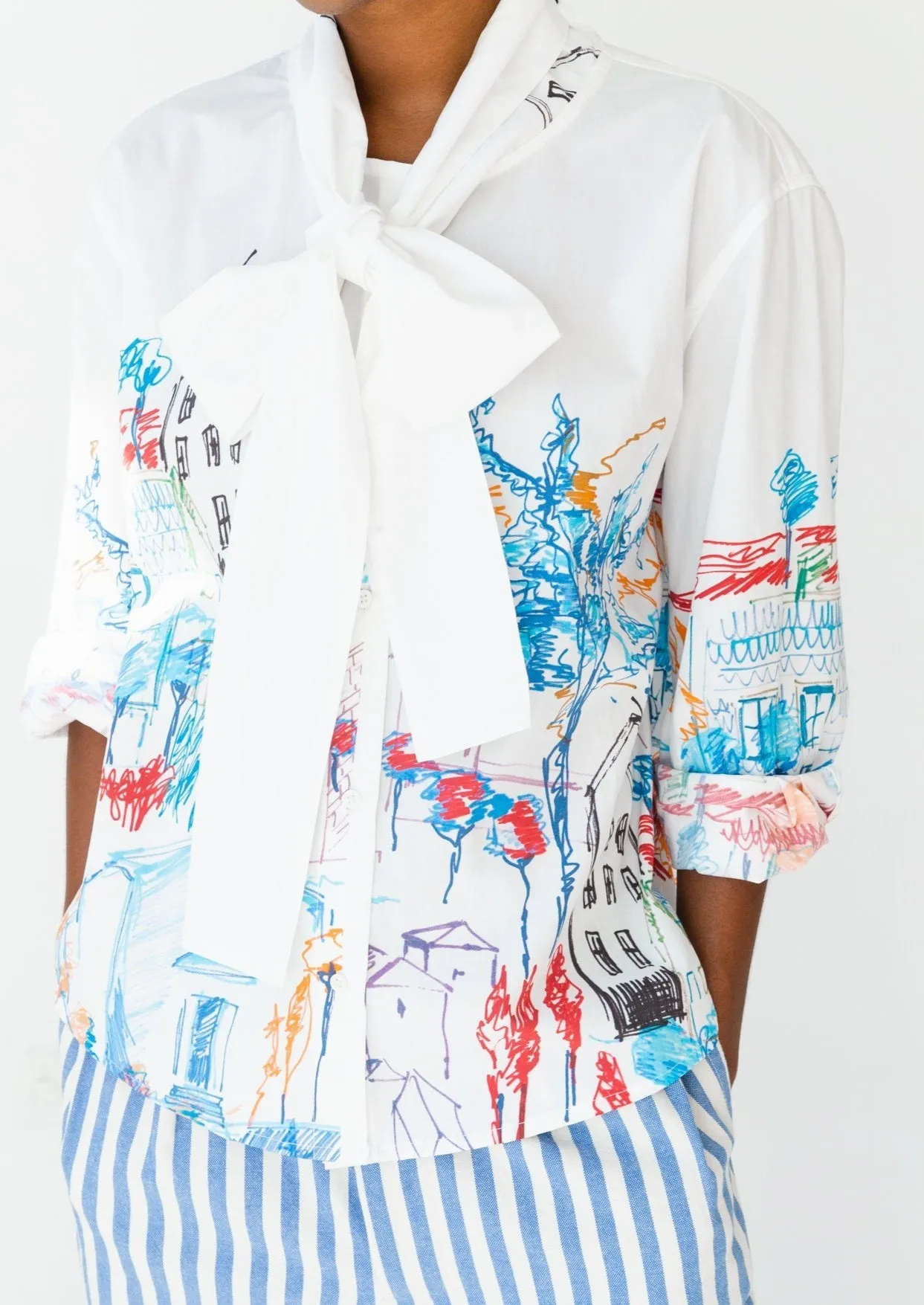 Candice Top, City Print