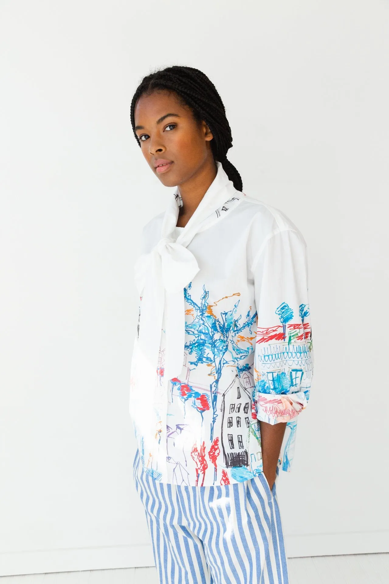 Candice Top, City Print
