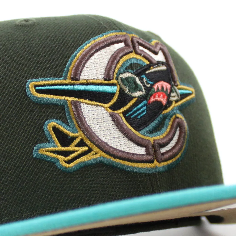 Capital City Bombers HOMETOWN COLLECTION New Era 59Fifty Fitted Hat (DARK SEAWEED TEAL KHAKI Under Brim)
