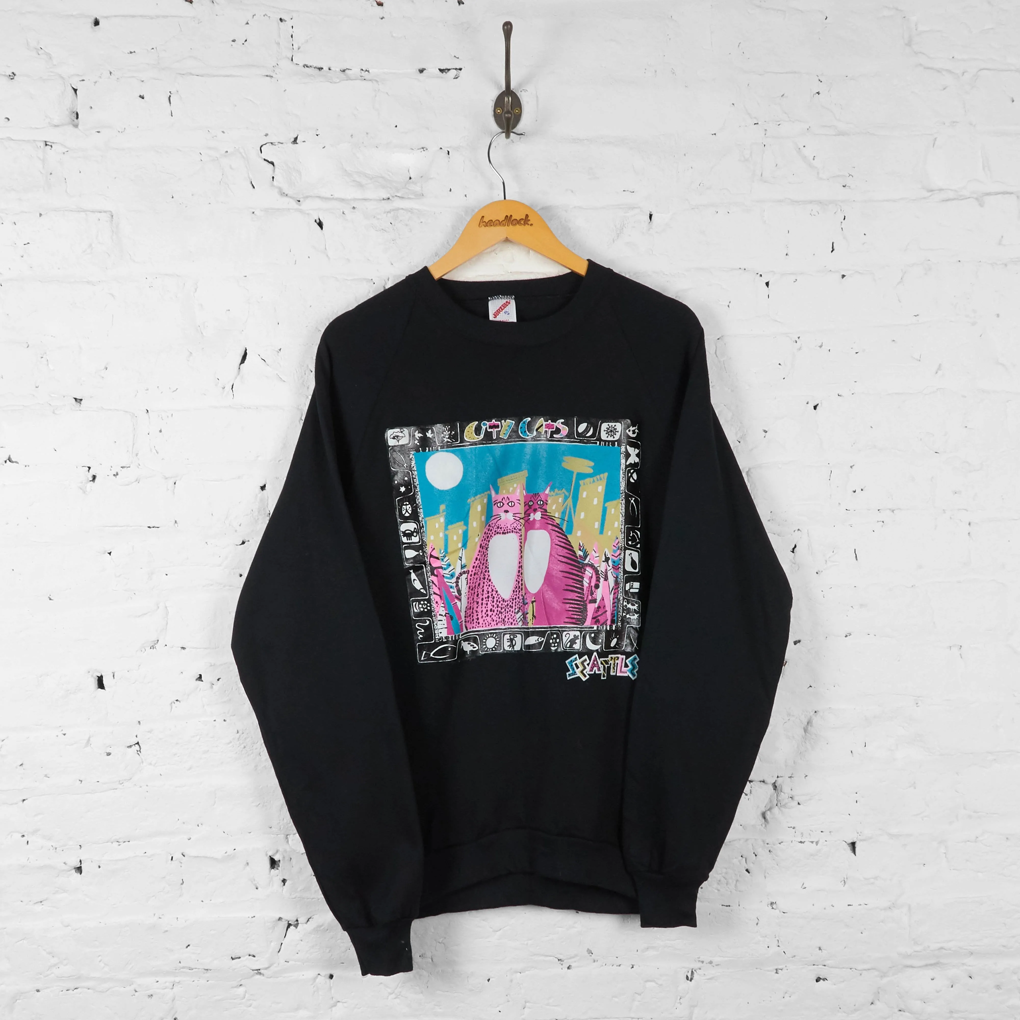 City Cats Seattle Sweatshirt - Black - XL