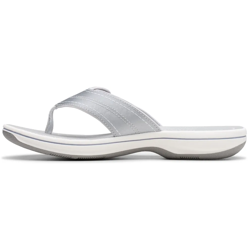 Clarks Brinkley Reyna Silver Sandals