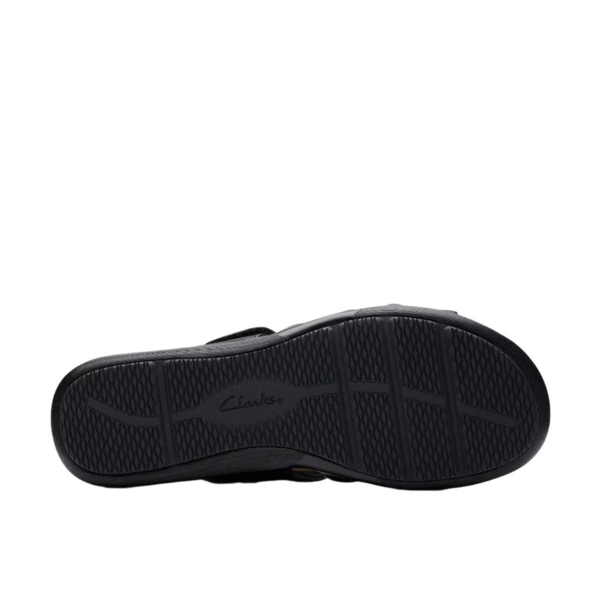 Clarks Women's Kitly Slide Sandals Black Leather Sandal