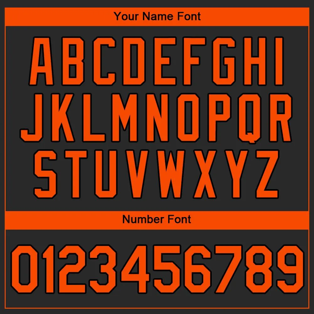Custom Black Orange Authentic Baseball Jersey