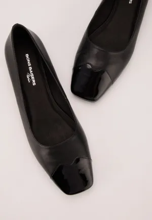 Elisa-Cuir Lisse Noir