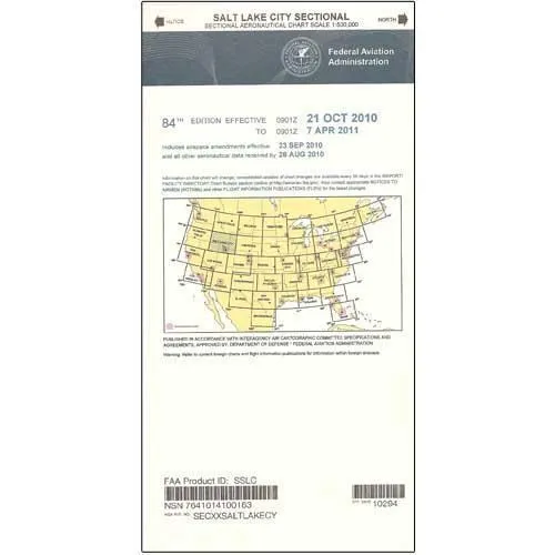 FAA Salt Lake City Sectional - 02/20/25 thru 04/17/25