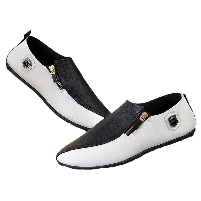 FashionMann UrbanStride Mode-Lederslipper