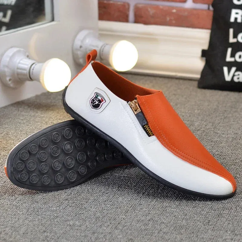 FashionMann UrbanStride Mode-Lederslipper