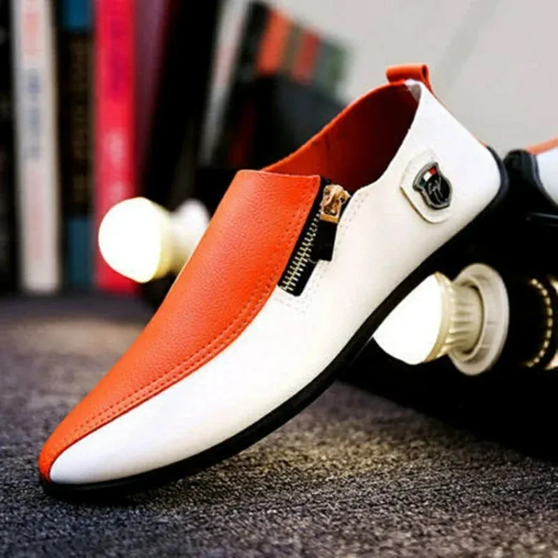 FashionMann UrbanStride Mode-Lederslipper