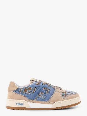 Fendi Suede Sneakers With Ff Inserts