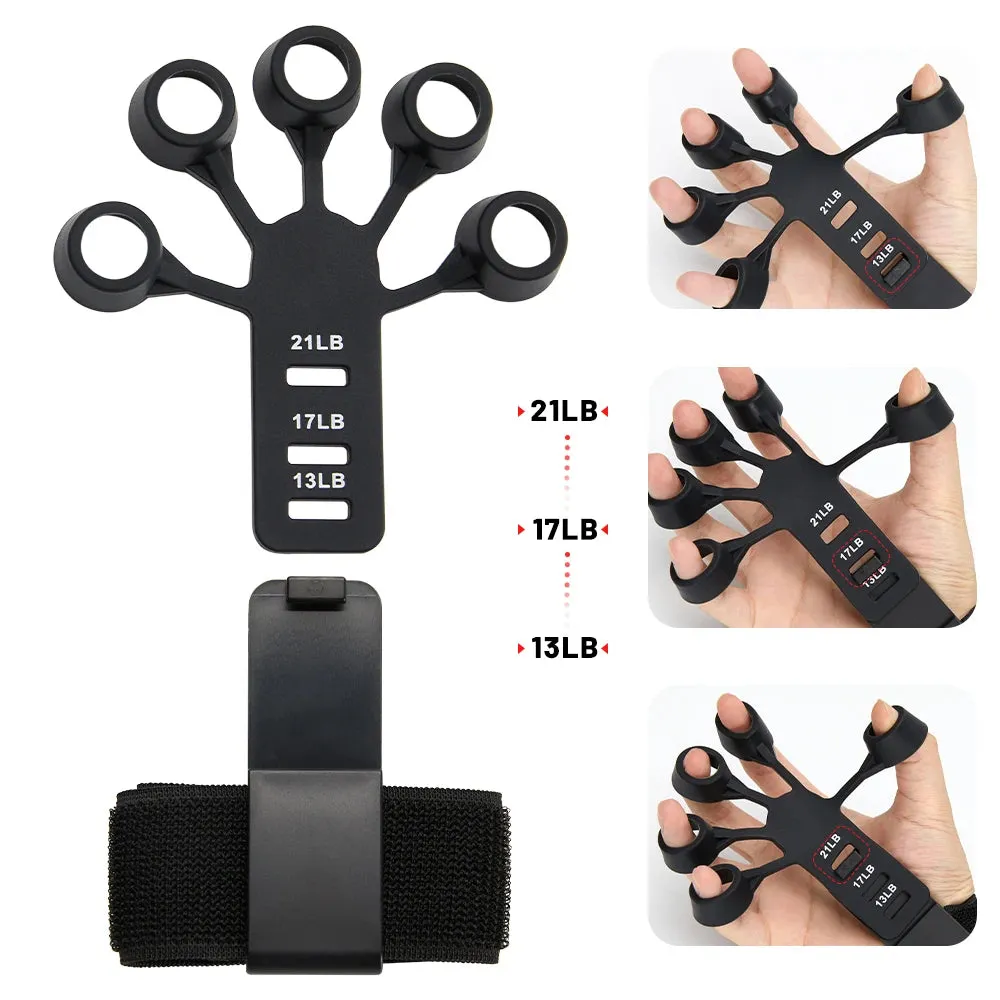 Finger Gripper Hand Exerciser with 6 Resistance Levels