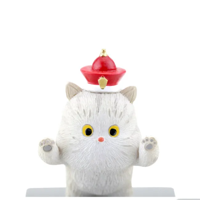 Forbidden City Royal Cat Jumping to Emperor's Seal Smartphone Stand