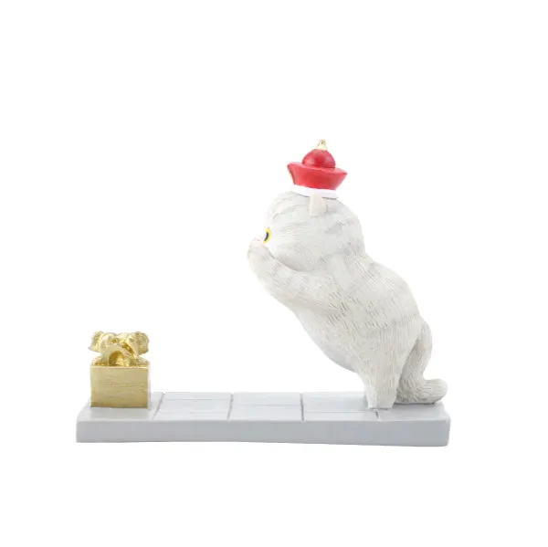 Forbidden City Royal Cat Jumping to Emperor's Seal Smartphone Stand