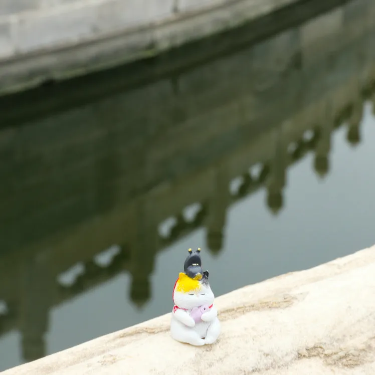 Forbidden City Royal Cat Ming Dynasty Chancellor Miniature Figurine