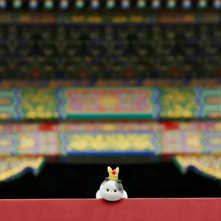 Forbidden City Royal Cat Ming Dynasty Little Prince Miniature Figurine