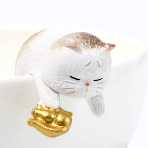 Forbidden City Royal Cat Qing Dynasty Drunk Poet Miniature Figurine