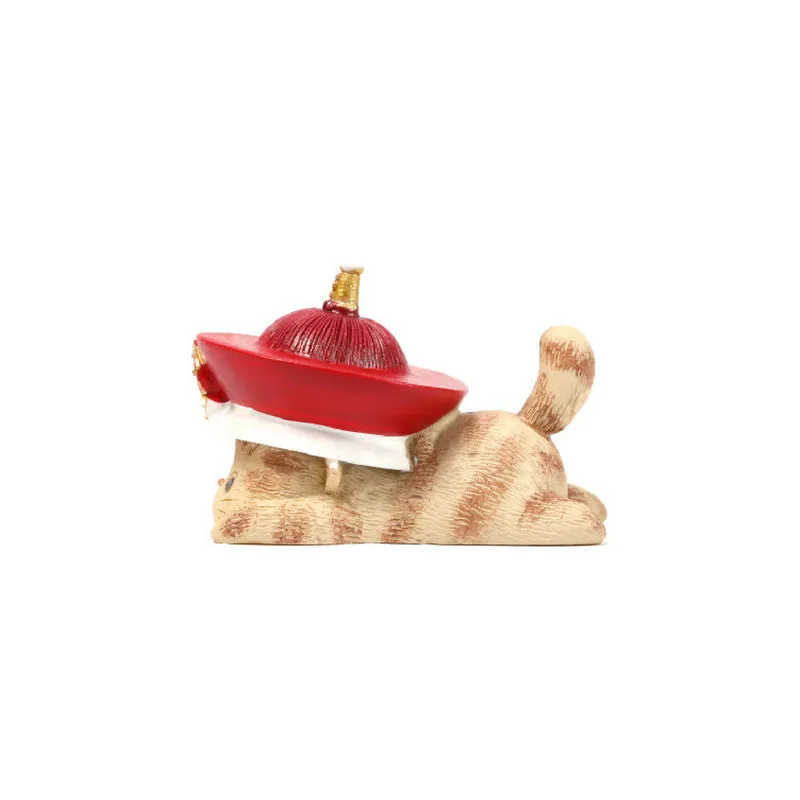 Forbidden City Royal Cat Qing Dynasty Emperor Miniature Figurine
