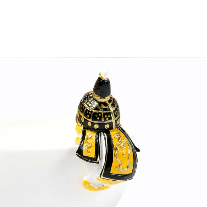 Forbidden City Royal Cat Qing Dynasty General Miniature Figurine