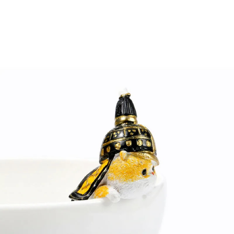 Forbidden City Royal Cat Qing Dynasty General Miniature Figurine