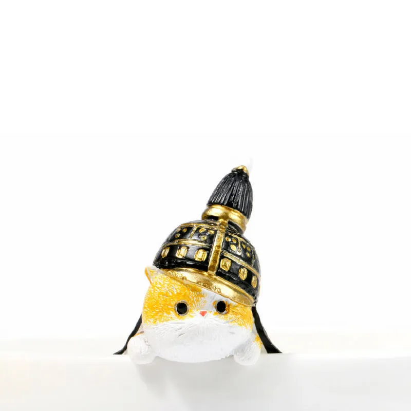 Forbidden City Royal Cat Qing Dynasty General Miniature Figurine