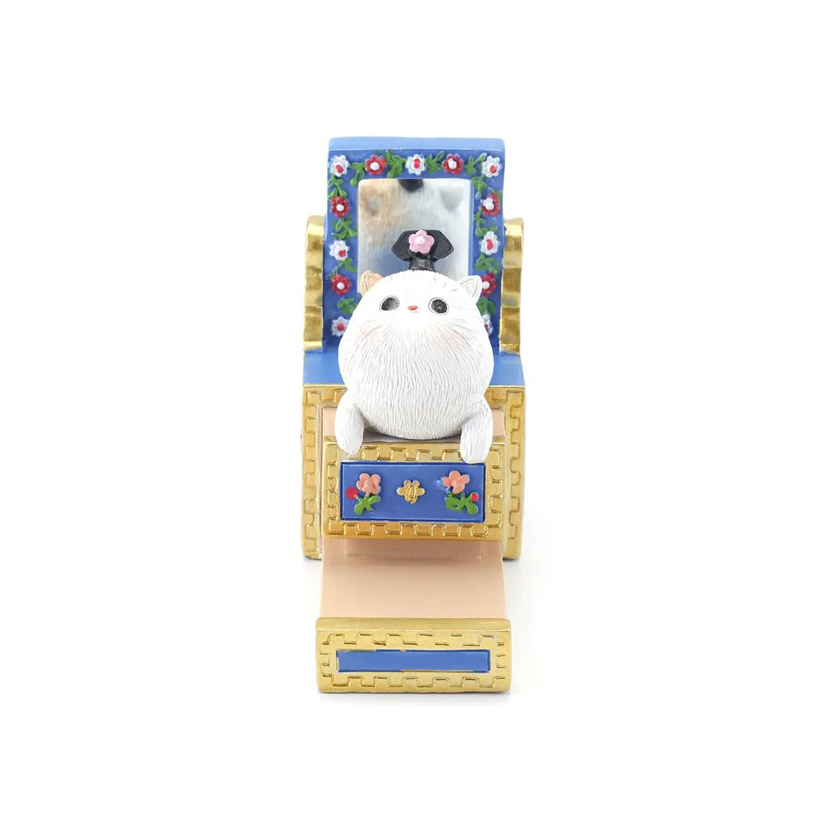 Forbidden City Royal Cat Sitting in Lacquered Dresser Smartphone Stand