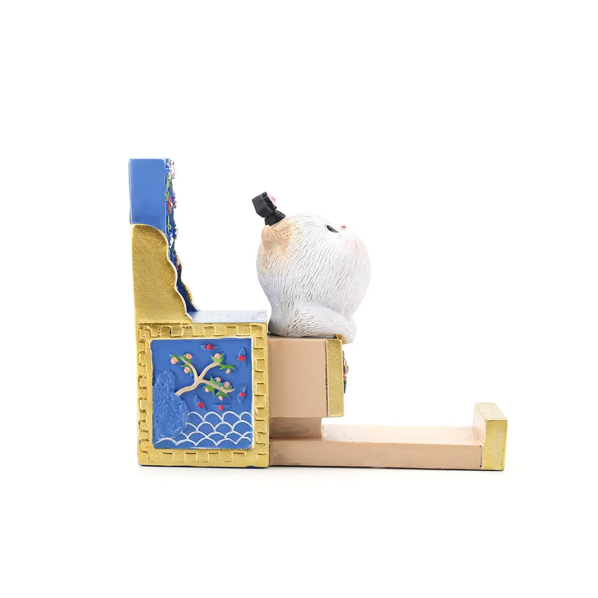 Forbidden City Royal Cat Sitting in Lacquered Dresser Smartphone Stand