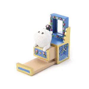 Forbidden City Royal Cat Sitting in Lacquered Dresser Smartphone Stand