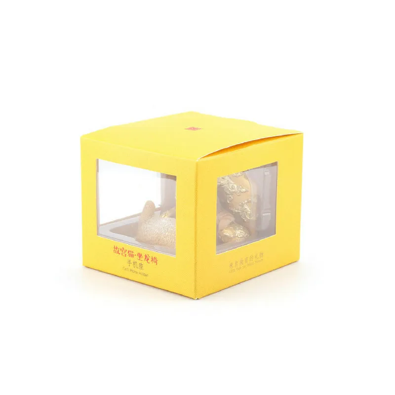 Forbidden City Royal Cat Sitting on Dragon Throne Smartphone Stand