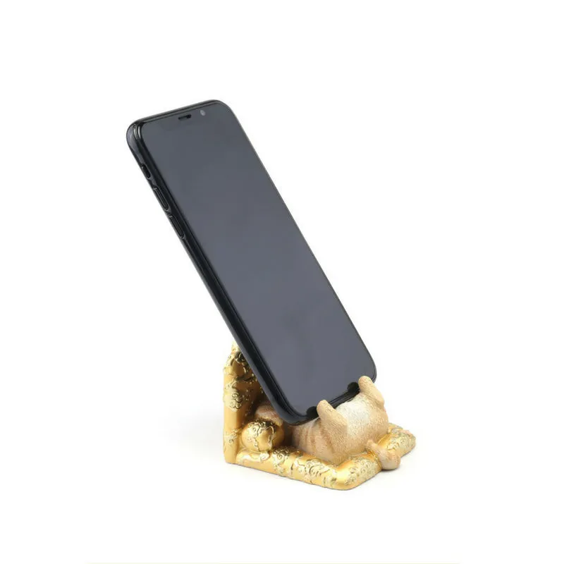 Forbidden City Royal Cat Sitting on Dragon Throne Smartphone Stand