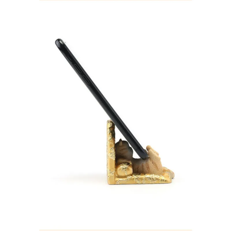 Forbidden City Royal Cat Sitting on Dragon Throne Smartphone Stand