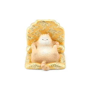 Forbidden City Royal Cat Sitting on Dragon Throne Smartphone Stand