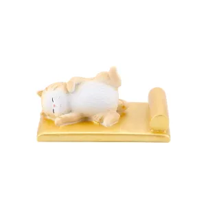 Forbidden City Royal Cat Sleeping in Imperial Bed Smartphone Stand