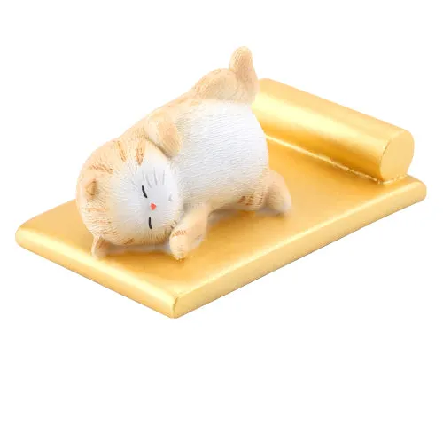 Forbidden City Royal Cat Sleeping in Imperial Bed Smartphone Stand