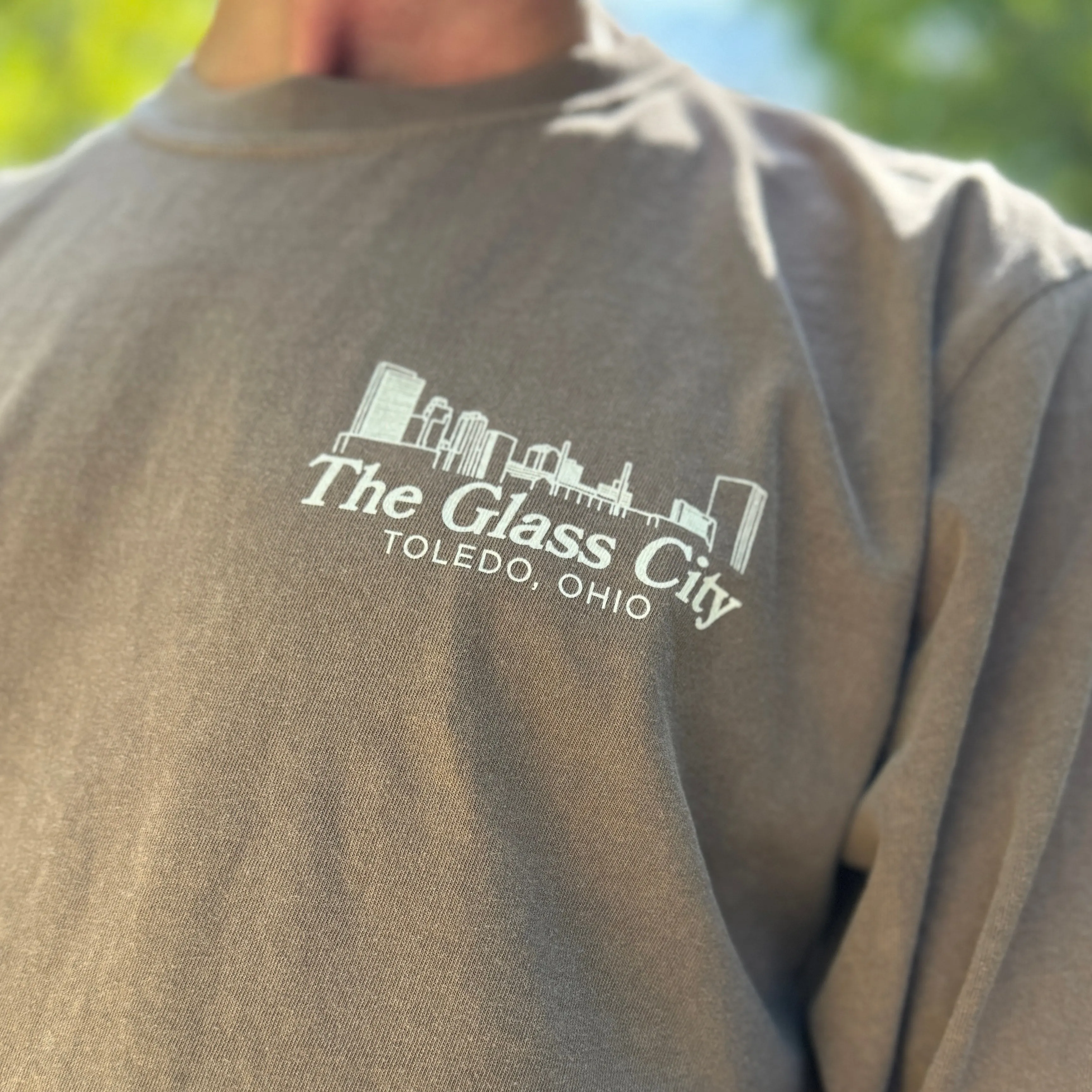 Glass City Toledo Ohio Long Sleeve Cotton Shirt