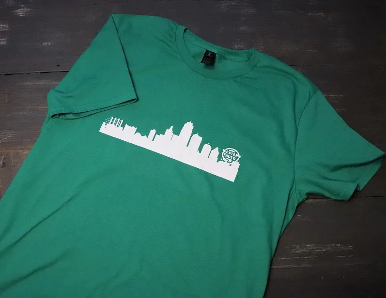 Green Kansas City Skyline
