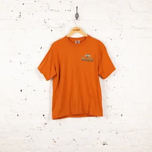 Harley Davidson Hill City Dealership T Shirt - Orange - L