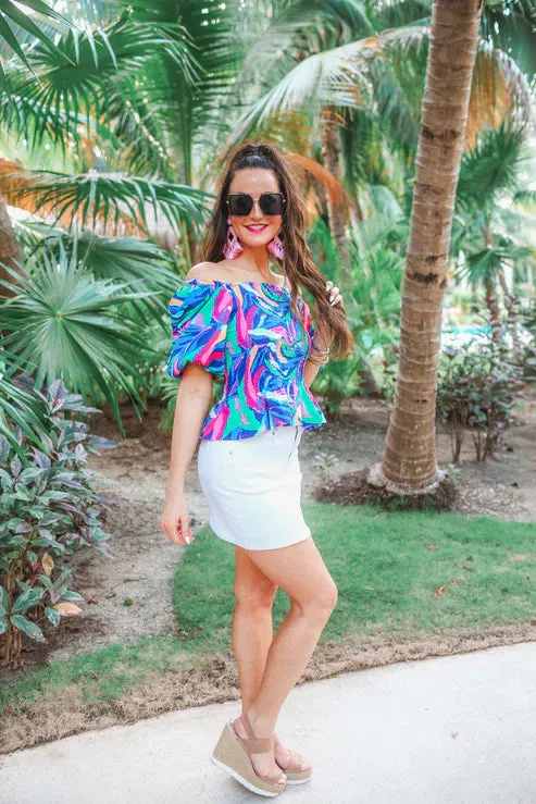 Hit The City Peplum Top